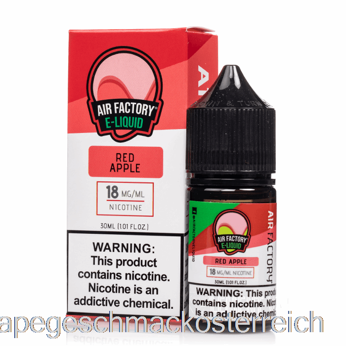 Roter Apfel – Air Factory-Salze – 30 Ml, 18 Mg Vape-Geschmack